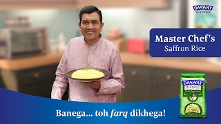 Saffron Rice  Sanjeev Kapoor  Daawat Biryani Basmati Rice [upl. by Earal]