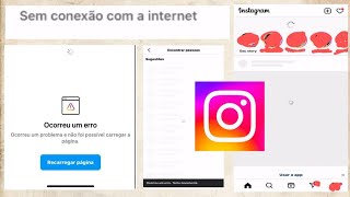 ocorreu um erro tente novamente Instagram  sem conexão com a internet [upl. by Crowns]