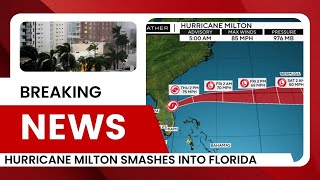 Hurricane Milton Hits Florida – Major Damage and Flooding [upl. by Naasar927]