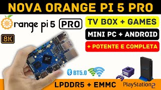 Orange Pi 5 Pro LPDDR5 EMMC  Review Completo  Instalação  Desempenho e Especificações Detalhadas [upl. by Eyllib832]