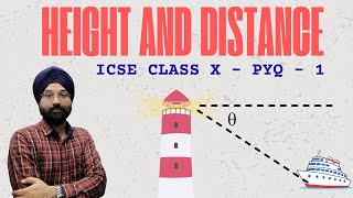 Height and Distance ICSE Class 10 PYQ  Part 1 By Gagan Sir edutopper heightanddistanceclass10 [upl. by Euqitsym503]