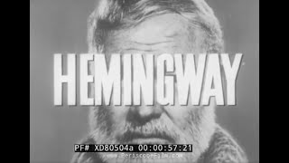 AMERICAN WRITER ERNEST HEMINGWAY BIOGRAPHY PART 1 WORLD WAR I amp 1920s PARIS FRANCE XD80504a [upl. by Anilrahc]