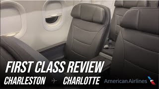 TRIP REPORT  First Time Flying First Class  American A321231  CHS  CLT [upl. by Kirre]