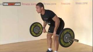 How to do a Barbell Row Fitness Zone at intosportcom [upl. by Neelram]