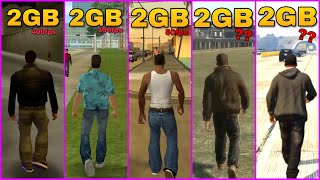 PLAYING ALL GTA GAMES ON 2GB RAM  TEST [upl. by Attena]