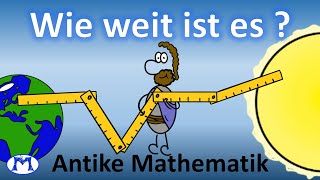 Antike Mathematik 3  Aristarchos Berechnung zum Abstand der Sonne [upl. by Euh]