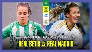 Real Betis vs Real Madrid  Liga F 202324 Matchday 17 Full Match [upl. by Savick]