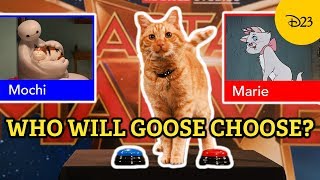 Captain Marvel’s Goose the Cat Reveals Her Disney Cat Favorites  Disney This or Cat [upl. by Colfin504]