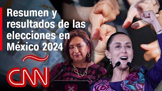 Resumen y resultados de las elecciones en México 2024 que ganó Claudia Sheinbaum [upl. by Atarman]