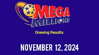 Today Mega Millions Results November 12 2024 [upl. by Roseline]