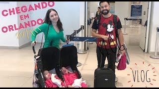 VLOG  CHEGANDO EM ORLANDO  Jéssica e as Gêmeas [upl. by Bunny]