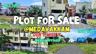 Plots for sale at Medavakkam CMDA Approved plot Land sale at Chennai Property sale land sale [upl. by Hubble]