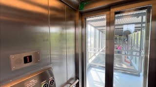 MODERNIZED 2005 Bravida Traction Elevator  Stora Mossen Subway Station Bromma Sweden [upl. by Early]