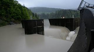 Spillway Bolgenach Dam  Hittisau 2019 [upl. by Yelsnia]