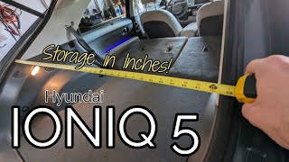 Hyundai IONIQ 5 True Cargo Storage Capacity in Inches [upl. by Becca]