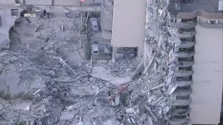 Security camera video shows moment condo building collapsed in Surfside Florida [upl. by Nolitta]