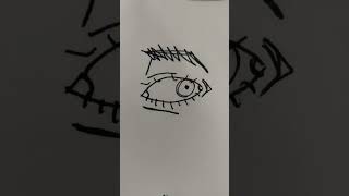 right eye vs left eye art drawing artist spencerisaunocard [upl. by Romano733]