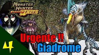 Monster Hunter Freedom Unite  4 Urgente  Giadrome Líder Carnívoro [upl. by Adnuhsar]