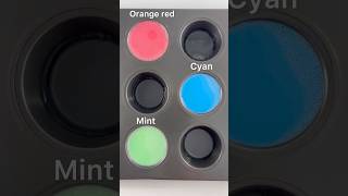 Let’s bean red cyan  mint art colourmixing asmrsounds satisfying [upl. by Ellita]