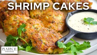 Super EASY Shrimp Cakes  Shrimp Cutlets  Shrimp Fritters [upl. by Kariotta]