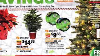 Home Depot holiday decorations available for Black Friday 2017 Home Depot USA [upl. by Annayt]