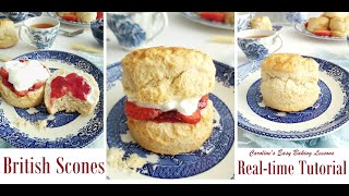 BRITISH SCONES VIDEO TUTORIAL  Only Recipe You Need To Succeed Realtime Video Of What NOT TO DO [upl. by Rohclem]