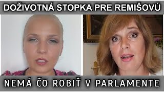 DOŽIVOTNÁ STOPKA PRE REMIŠOVÚ NEMÁ ČO ROBIŤ V PARLAMENTE [upl. by Rein]