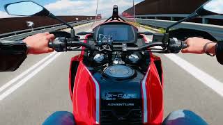 Moto Morini XCape 650 acceleration motomorini pov test [upl. by Meier]