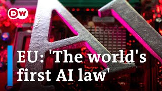 The EU agrees on AI regulations What will it mean for people and businesses in the EU  DW News [upl. by Akirat243]