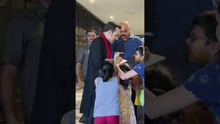 Pankaj Tripathi 👏 looks HAPPY signing autographs for children [upl. by Dreddy]