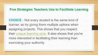 Learning amp Teaching  Constructive elements of facilitative learning  BEd syllabus [upl. by Jardena]