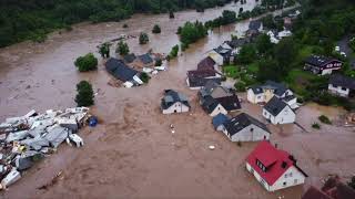 Hochwasser Kreuzberg Ahr  Drohnenaufnahme [upl. by Aisiat]