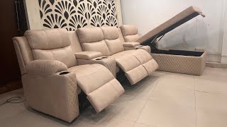 4 Seater Lounger Recliner Sofa for Living Room  Power Recliner  Home Theater Seat [upl. by Philps]