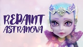 ☽ Moonlight Jewel ☾ Repaint Astranova Monster High Custom OOAK [upl. by Yenial]