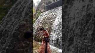 Waterfall at Rock Garden waterfall rockgarden chandigarh trendingshorts viralshort viral fall [upl. by Katlin]