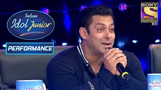 Salman Khans Admiration For Moti  Indian Idol Junior 2 [upl. by Sadie]