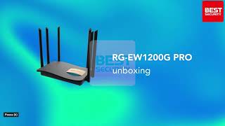 RG EW1200G PRO 1300M Dual band Gigabit Wireless Router Unboxing  Ruijie by Reyee [upl. by Nehtan]