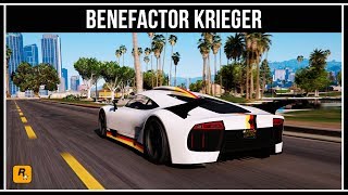 GTA Online Обзор нового суперкара Benefactor Krieger [upl. by Jamesy843]