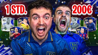 NEUER TOTY ACCOUNT WER erreicht MEHR in 1 STUNDE mit 200€ in EA FC 24 🔥🤯 ACCOUNT BATTLE 🏆 [upl. by Ajad]