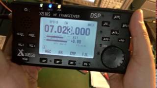 A 2ND video of the Xiegu X5105 HF and 6 metres QRP transceiver [upl. by Norrad674]