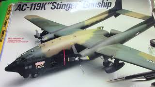 TestorsItaleri 172 AC119K quotStingerquot Gunship in box preview [upl. by Pachston]