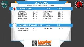 Cardinia A Grade v Cranbourne Meadows A Grade [upl. by Francklin43]