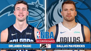 Orlando Magic Vs Dallas Mavericks  NBA Live PlayByPlay Scoreboard 2024 [upl. by Deane]