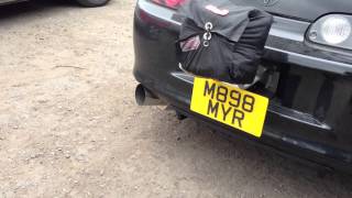 Whifbitz Supra 4quot single box exhaust sound clip [upl. by Lledal546]