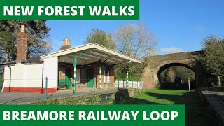 NEW FOREST WALK  BREAMORE RAILWAY STATION LOOP TO WOODGREEN NEW FOREST NATIONAL PARK 4K [upl. by Neff]