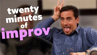 20 Minutes of Improvised Moments from The Office US  Comedy Bites [upl. by Annirtak]