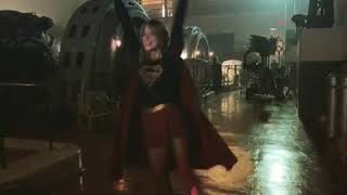 Melissa Benoist dancing on Supergirl Season 4 set [upl. by Aiela]