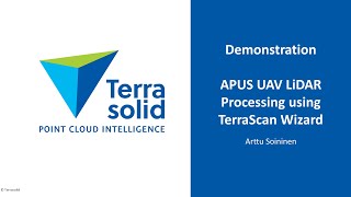 Demonstration  APUS UAV LiDAR Processing using TerraScan Wizard [upl. by Franciska]