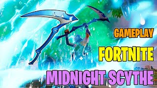 New Release Midnight Scythe Pickaxe Gameplay  Fortnite [upl. by Lerad]