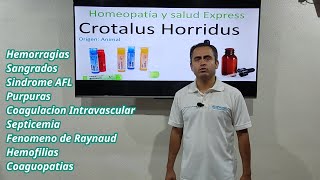 Crotalus Horridus Homeopatia y Salud Express [upl. by Rafaelia]